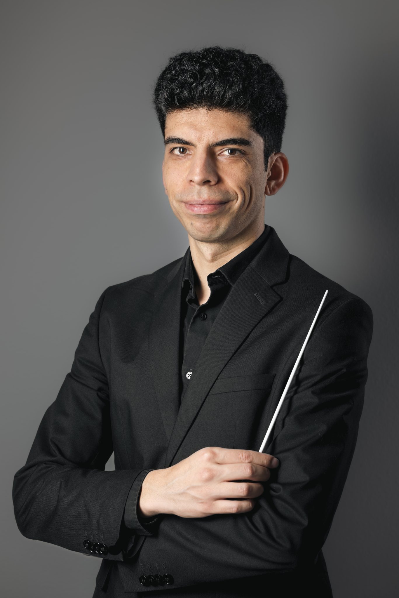 Patricio Gutiérrez holding a baton